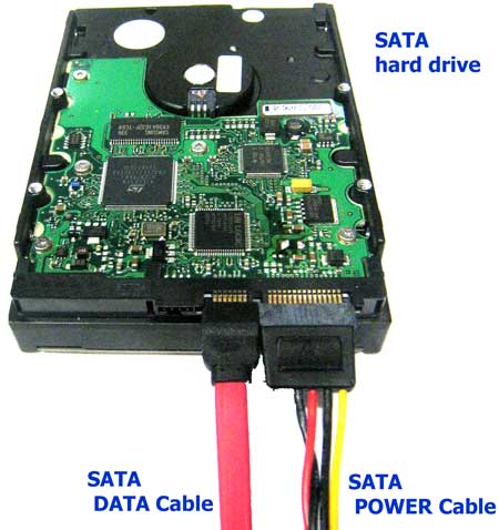 Power and data cables 3.5 desktop hard disk drive
